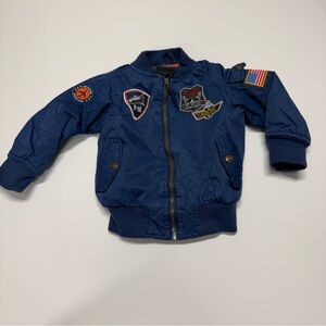 2T Navy Blue Airborne Jr. Pilot Bomber Jacket